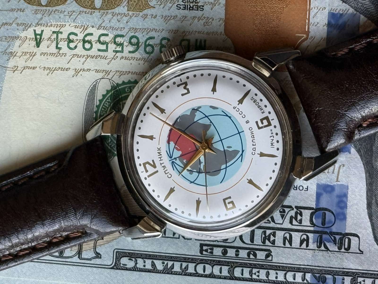 Watch Raketa Sputnik Mechanical Kirovskie Vintage Soviet USSR Russian Men’s RARE