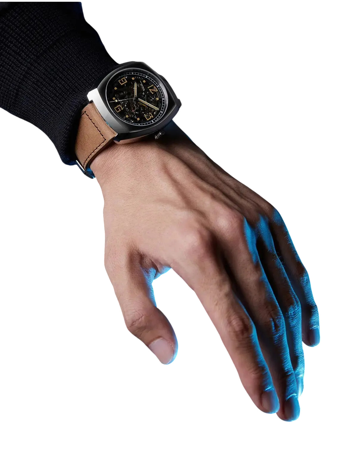 Seagull Automatic Skeleton Watch Tonneau Luminous Mechanical Watch 849.27.6094K