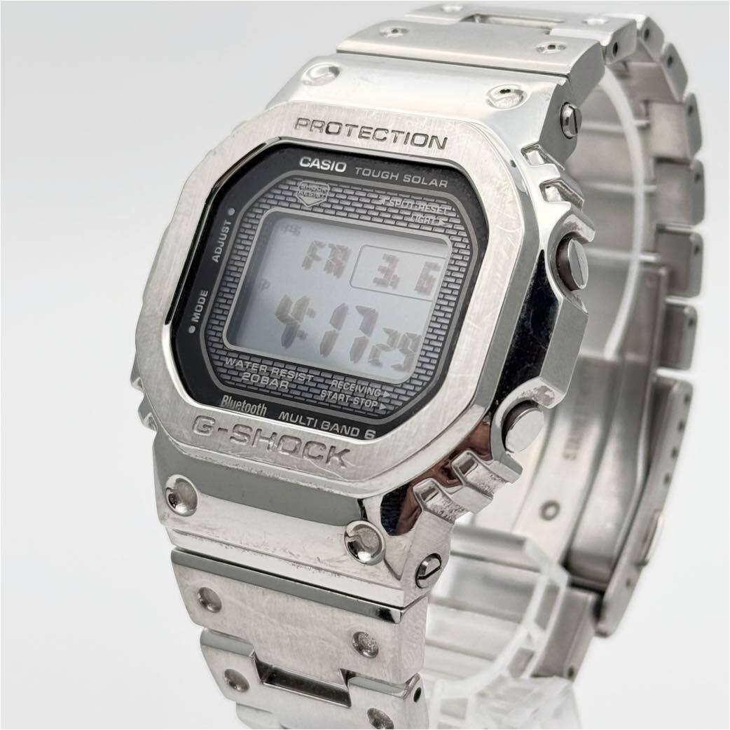 CASIO G-SHOCK GMW-B5000D-1JF Full Metal Solar Bluetooth Watch Men Black In hand
