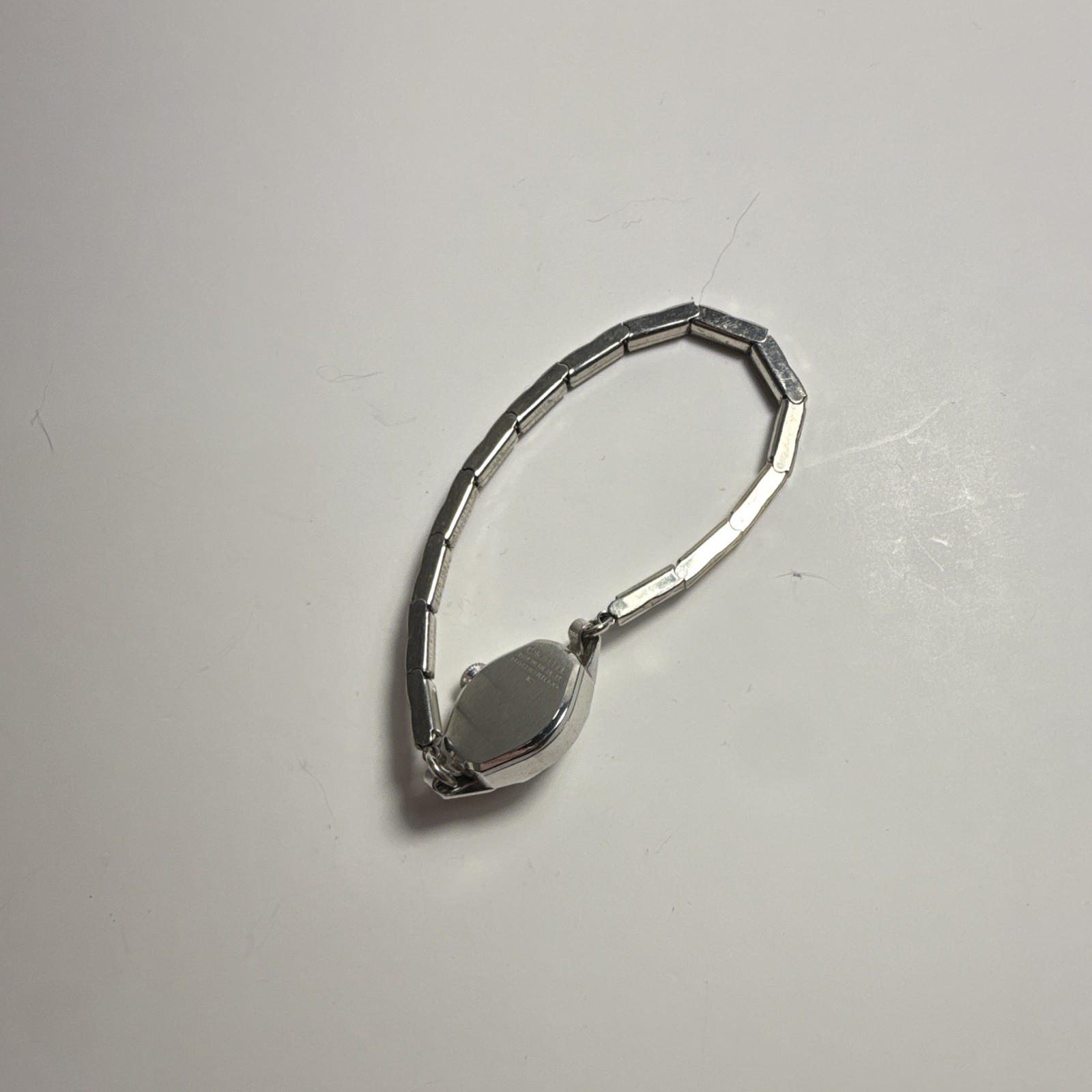 Caravelle Women’s Vintage Manual Wind Analog Silver Arabic Bracelet