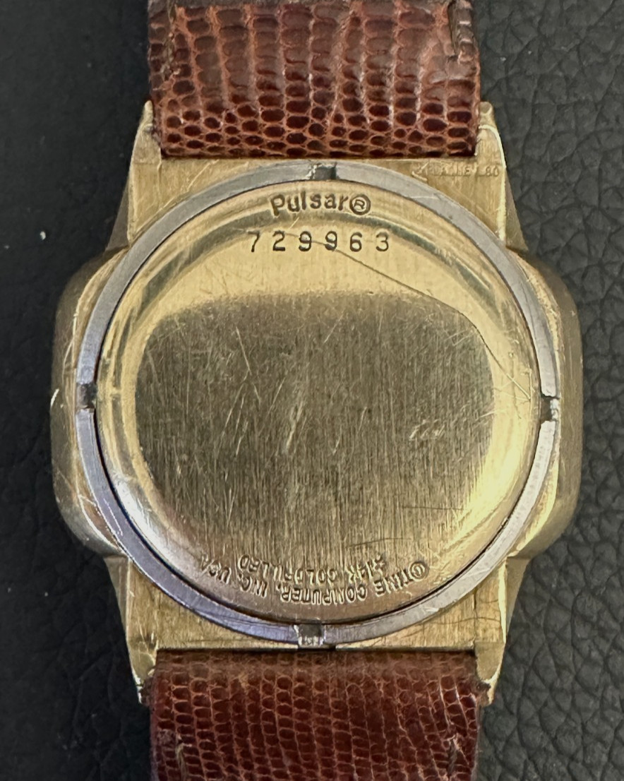 Vintage 1970s PULSAR TIME COMPUTER Watch – LED – 14k gold-filled