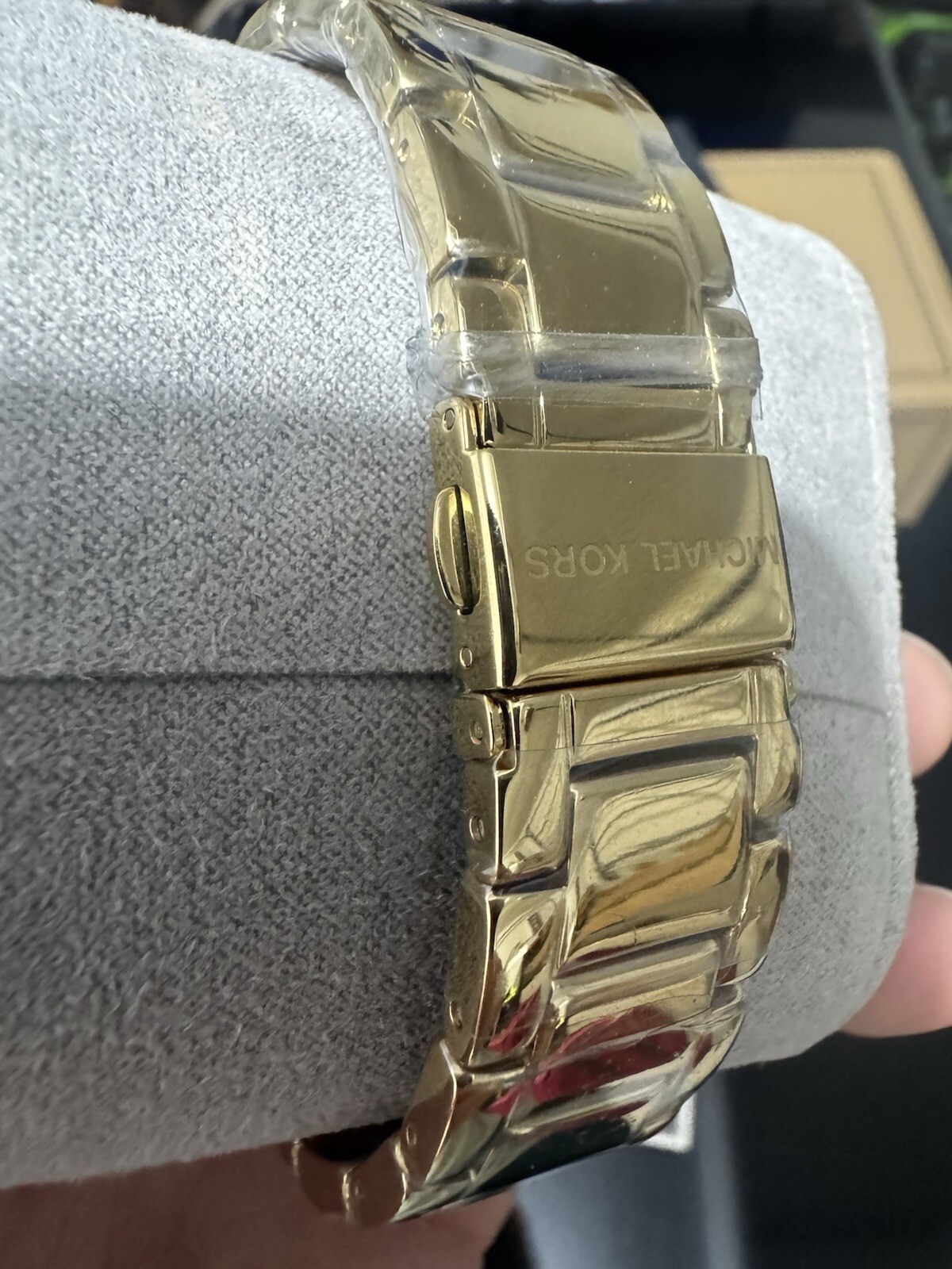 Michael Kors Gold-tone Chronograph Watch with Crystal Accent