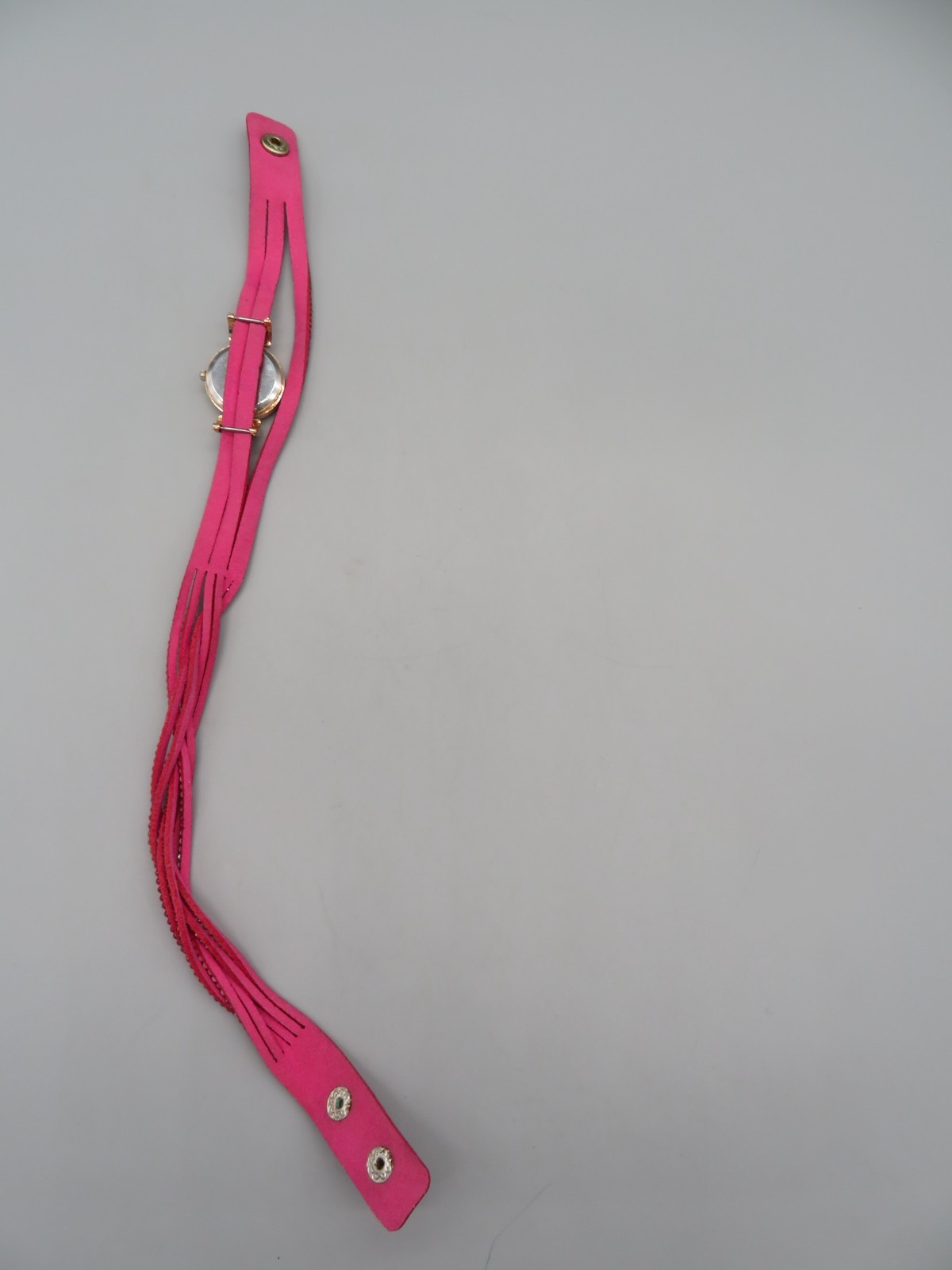 Ladies Duoya Wrap Watch Red, Pink & Clear Gemstones Pink Band New Battery