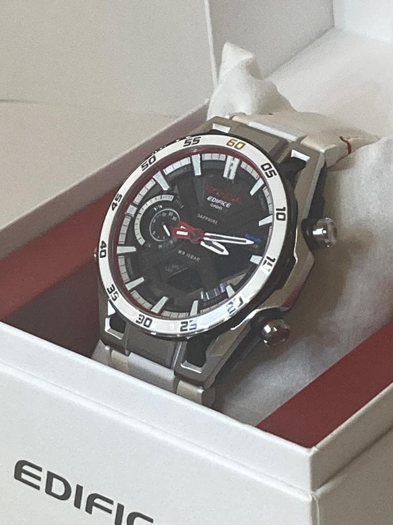 Casio ECB2300HR1AJR Edifice Watch Timepiece Honda Collaboration White