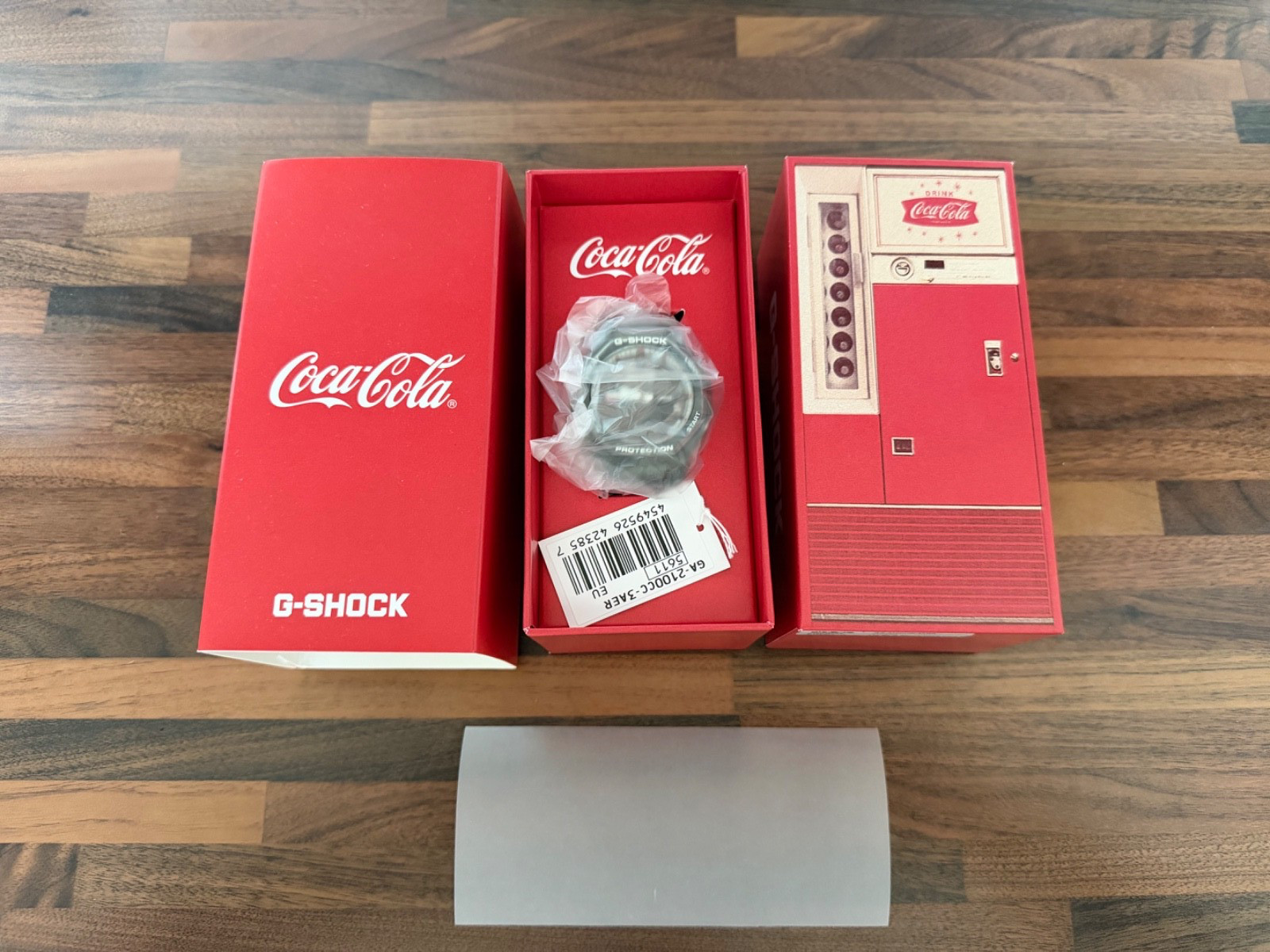 CASIO G-SHOCK x Coca-Cola GA-2100CC-3AJR. In Hand, With Box And Papers