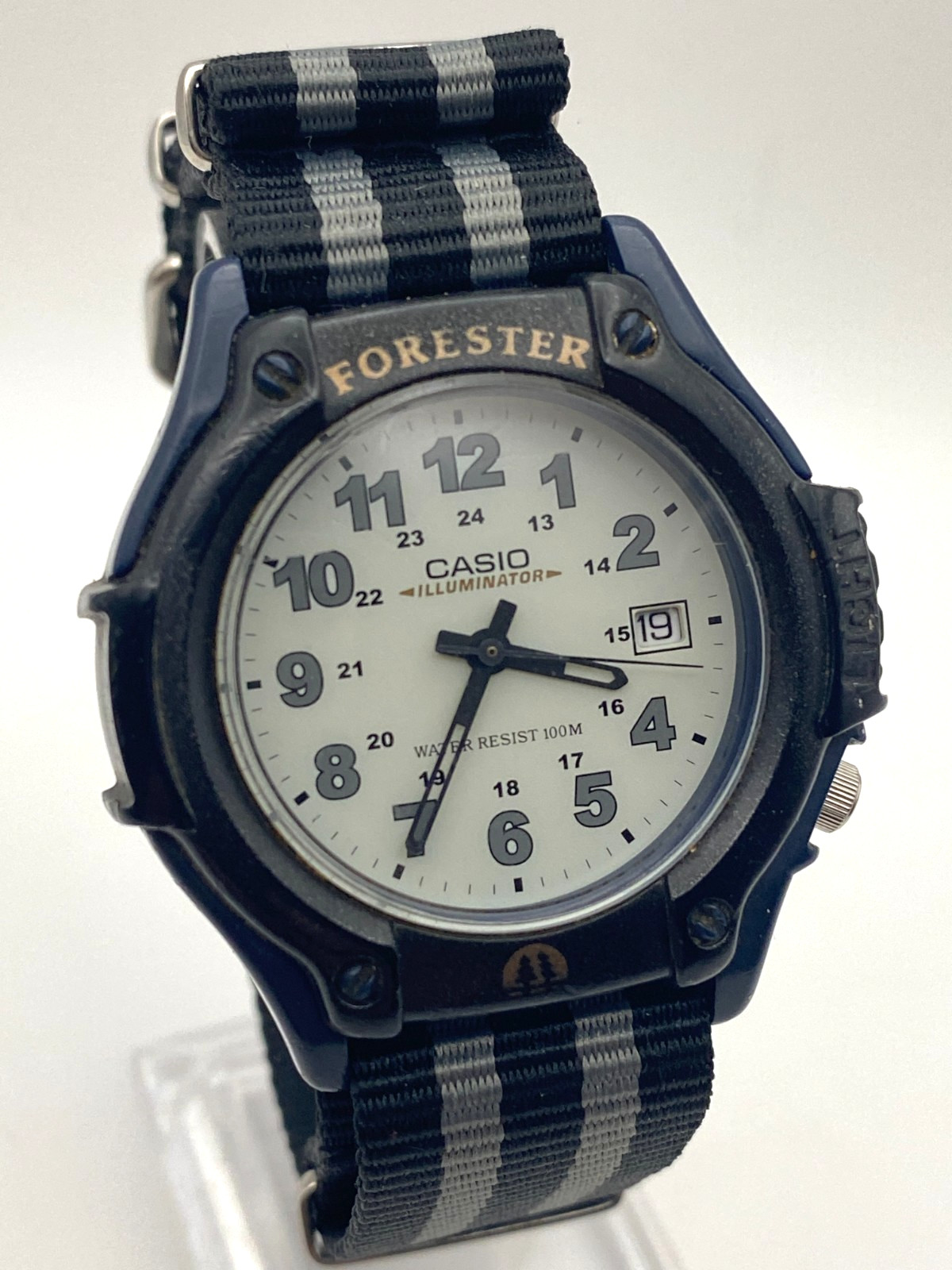 Casio FT-500 Forester Watch WR 10Bar New NATO Strap Back Light, Accurate Time