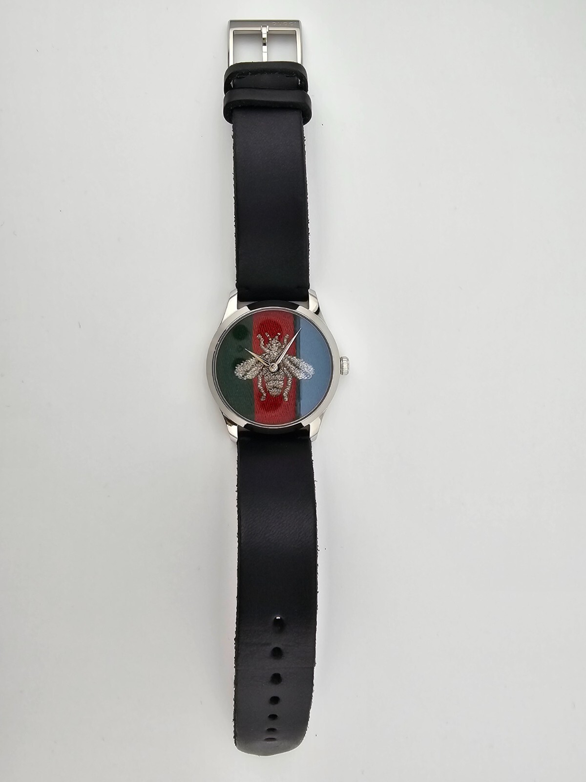 Gucci G-Timeless Contemporary Bee Motif Quartz Watch – YA1264149 ($950 MSRP)