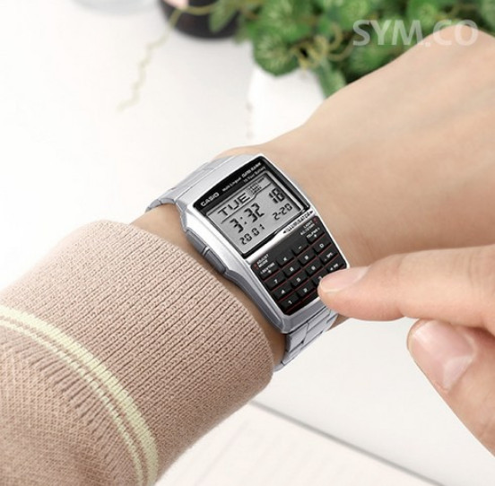 Casio DBC-32D-1A Men’s Data Bank Calculator Digital Watch 10-Year Battery