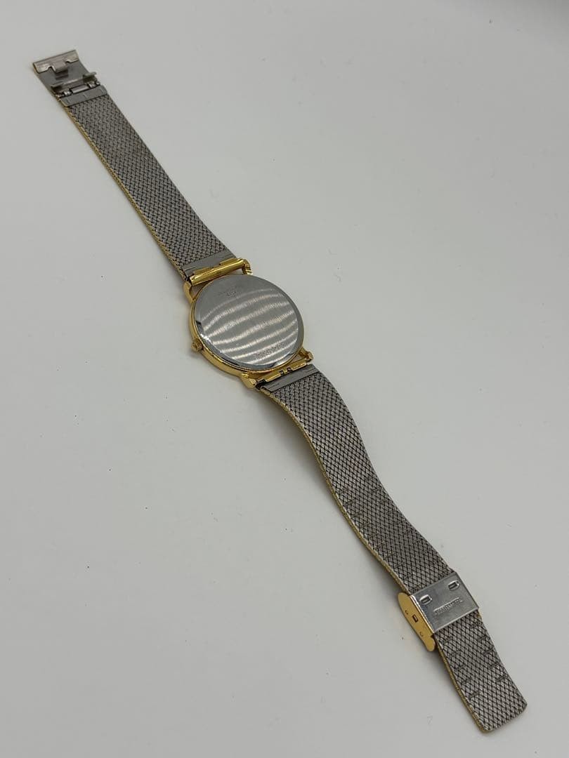 Longines Presence 150 7229 Gold Plated White Dial Quartz Men Watch Original Band