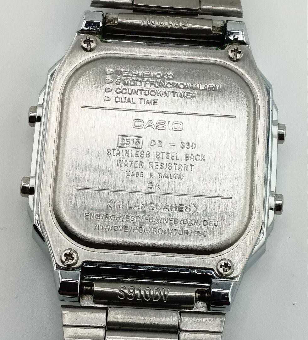 Working CASIO Data Bank DB-360 13-Language Retro Men’s Watch