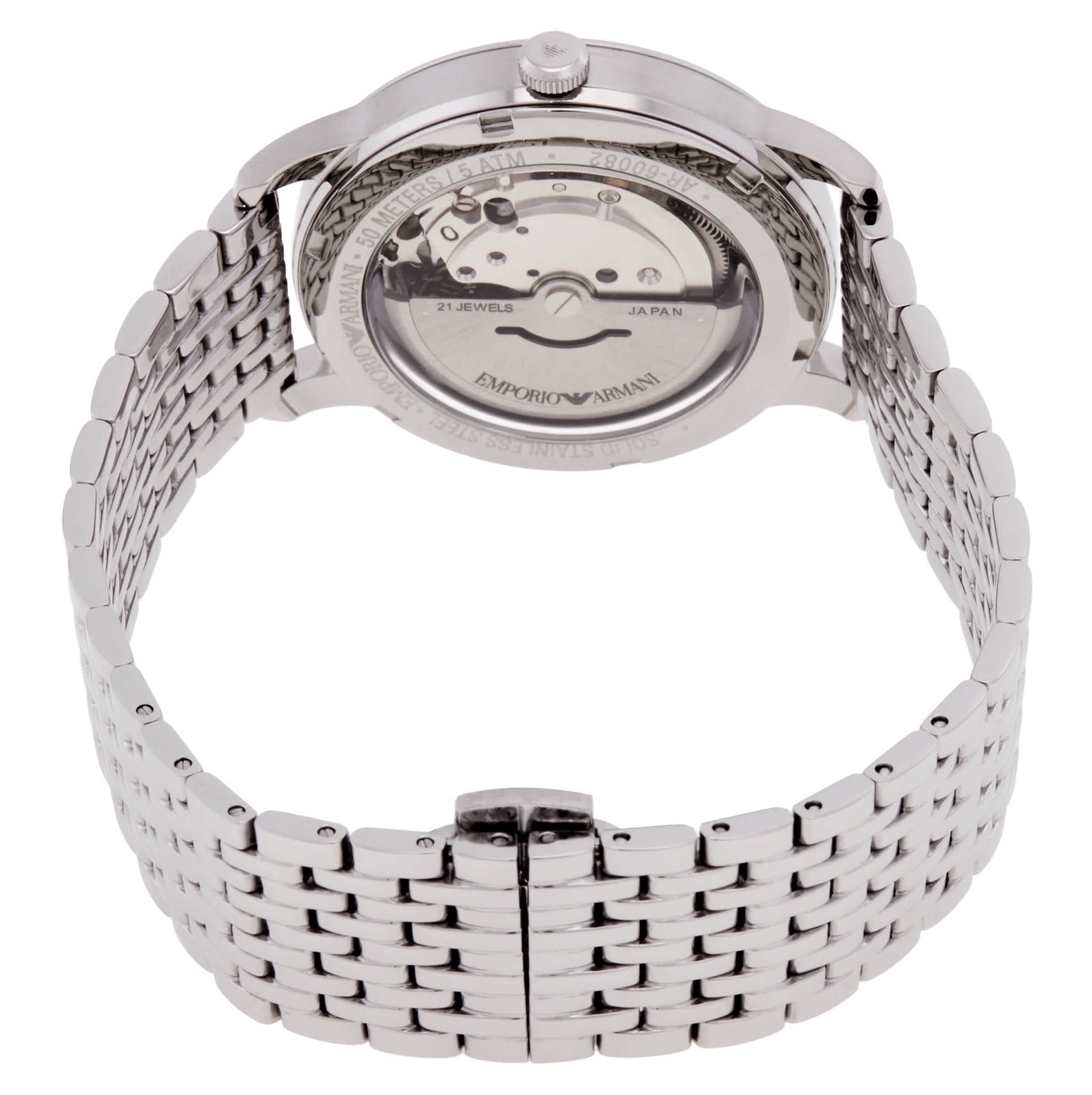 Emporio Armani Automatic Eggshell Sunray Dial Men’s Watch AR60082