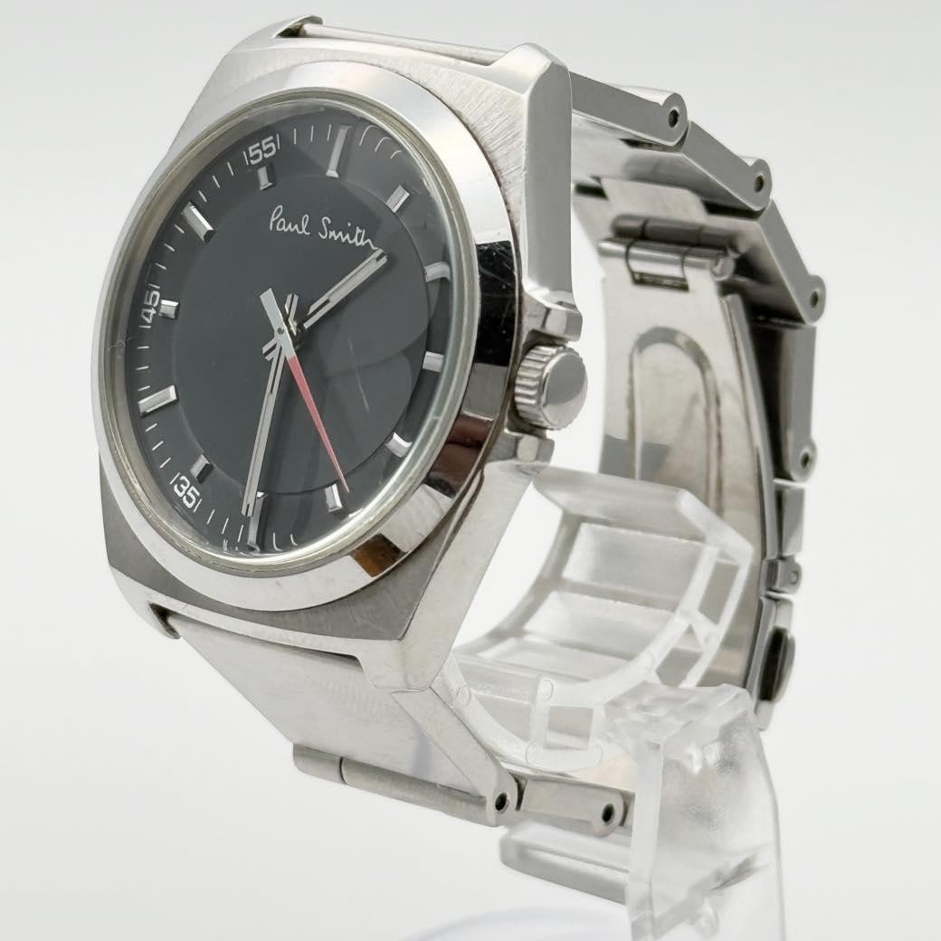 Paul Smith Closed Eyes 6038-H24741 Quartz Watch Blue Dial Working Japan In hand