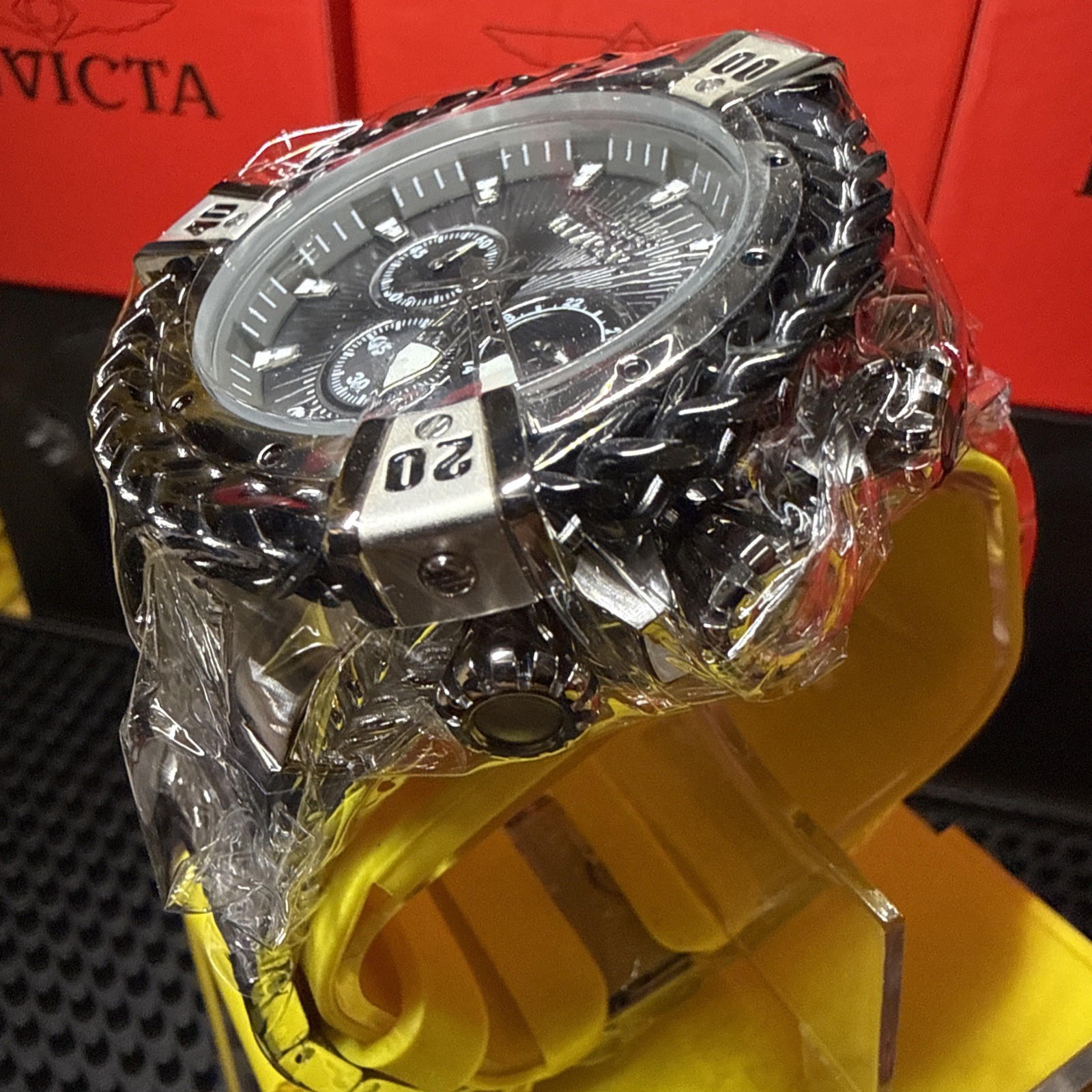 Invicta Bolt Herc 48160 Chronograph 54mm Black Stainless Steel Men’s Watch