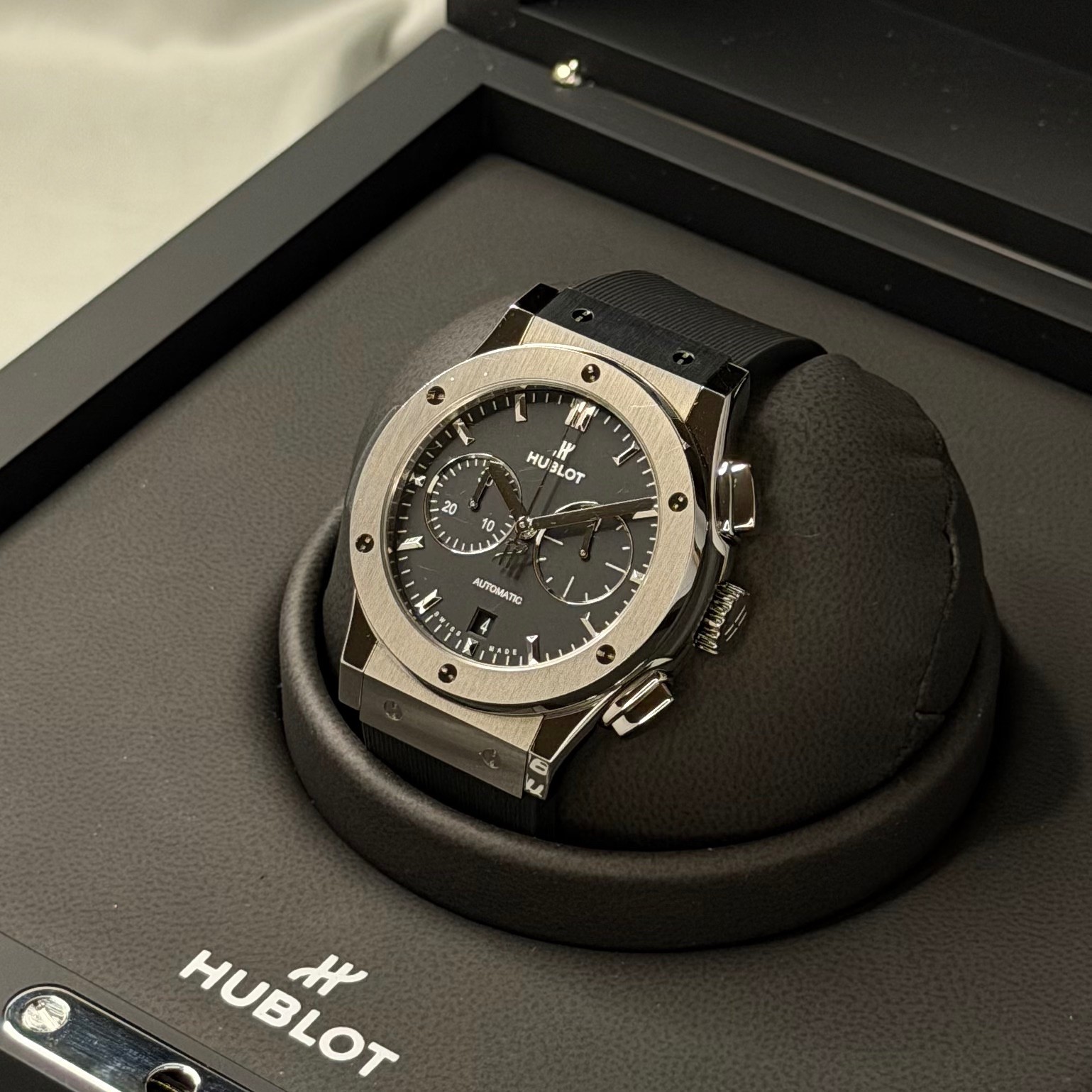 Hublot Classic Fusion Chronograph Titanium 541.NX.1171.RX Full Set Warranty