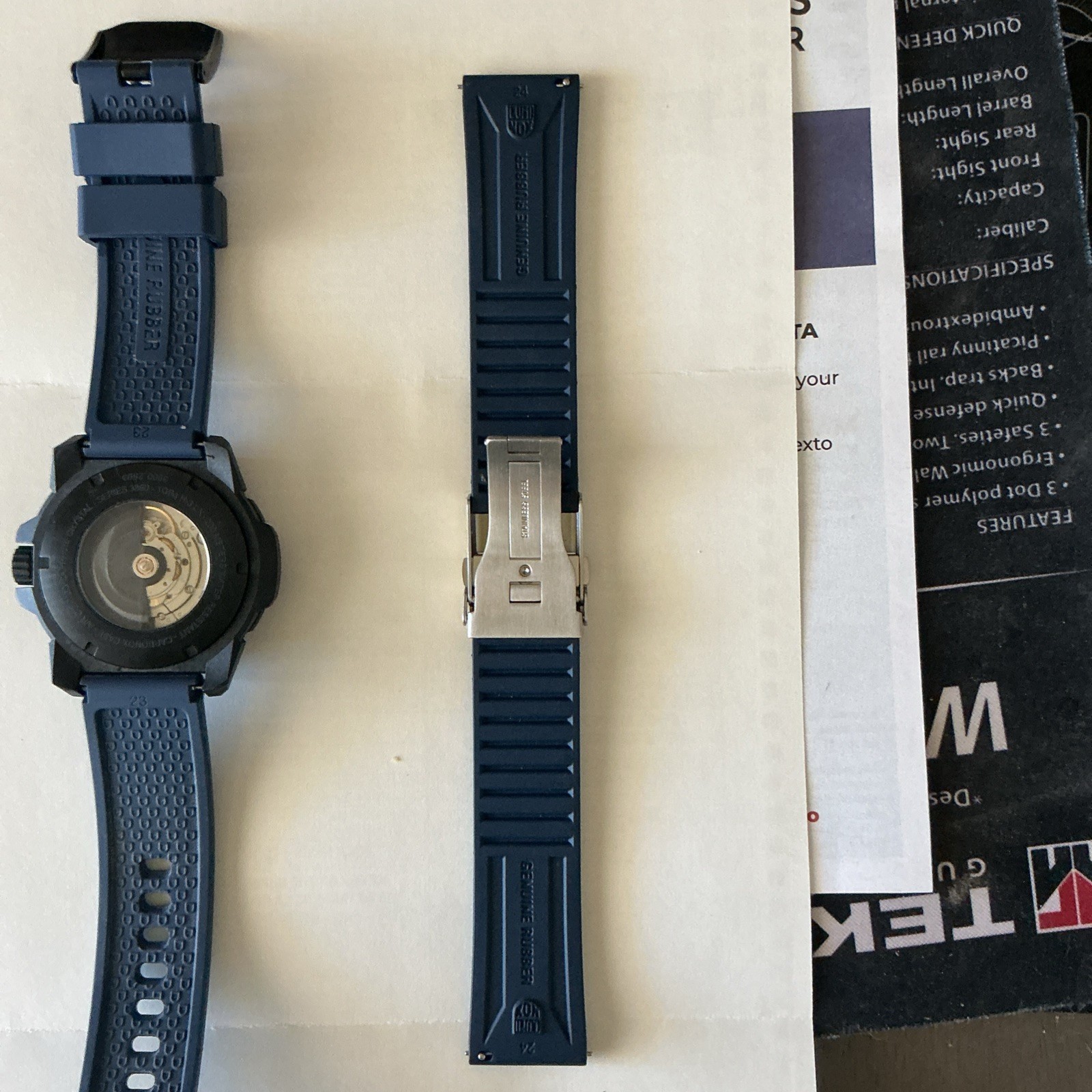 Luminox Master Carbon SEAL Automatic Blue Dial Rubber Strap Men’s Watch XS.3863
