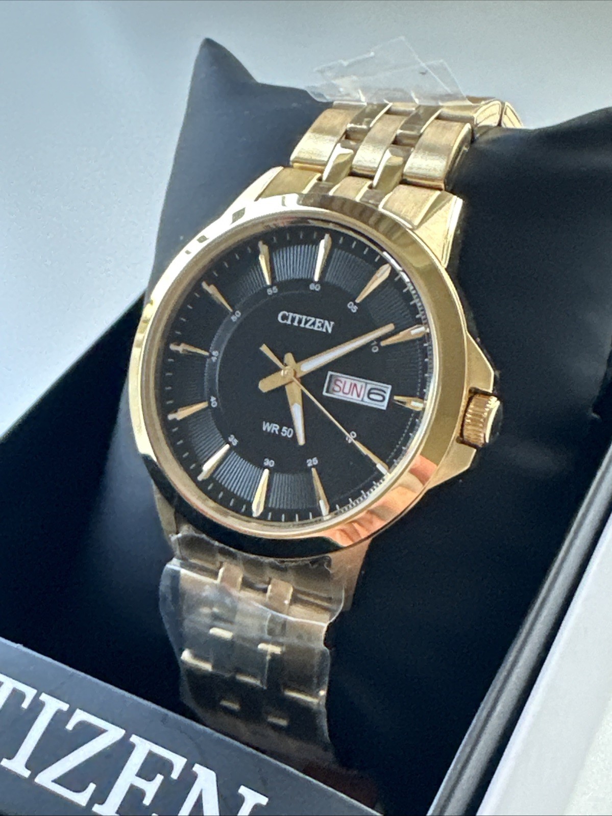 Citizen Quartz Black Dial Gold-tone Men’s Watch BF2013-56E
