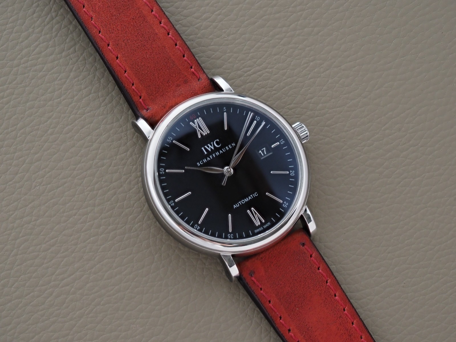 IWC Portofino Automatic 40mm IWC356502 Black Dial Manual Card 2016