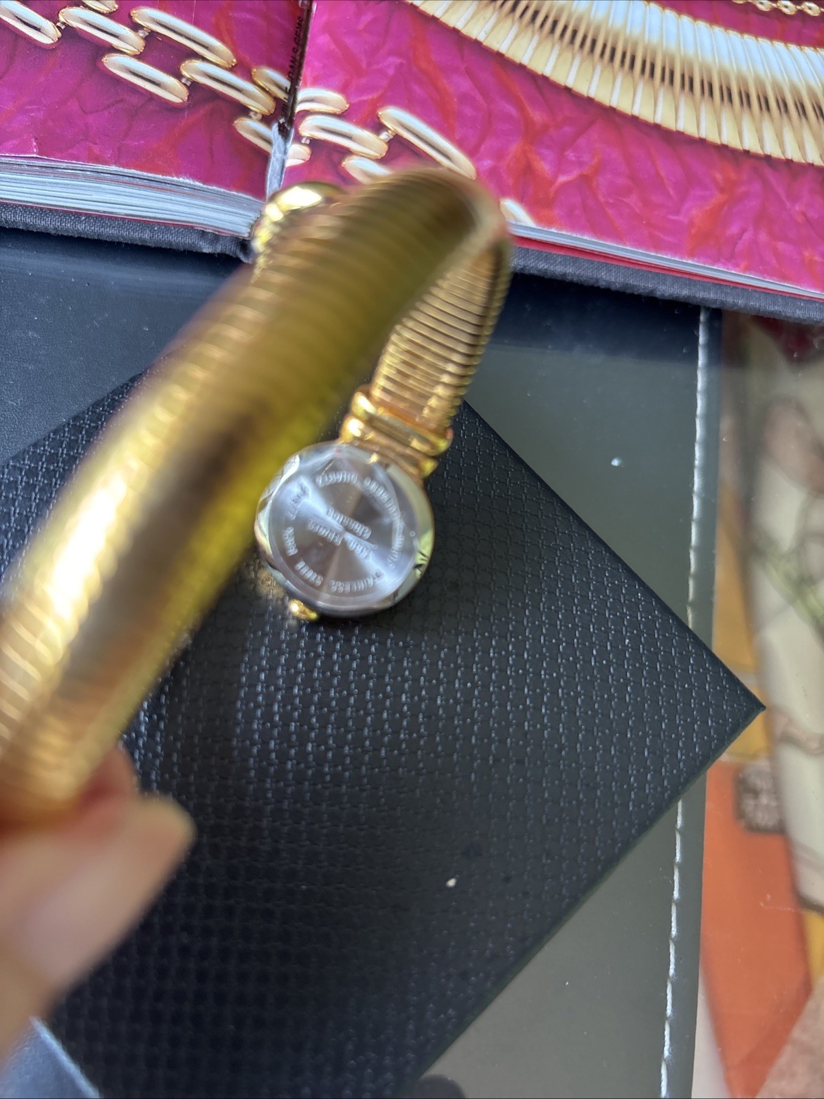 JOAN RIVERS CLASSICS COLLECTION NWOT GOLD-PLATED SNAKE COIL WATCH☆VTG ☆NEW BATT