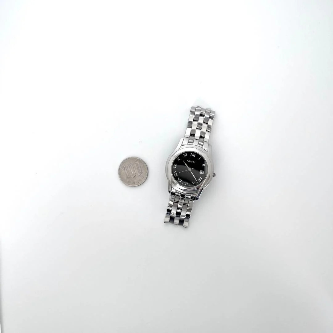 GUCCI 5500M Mens Quartz Stainless Steel 1.38in Watch