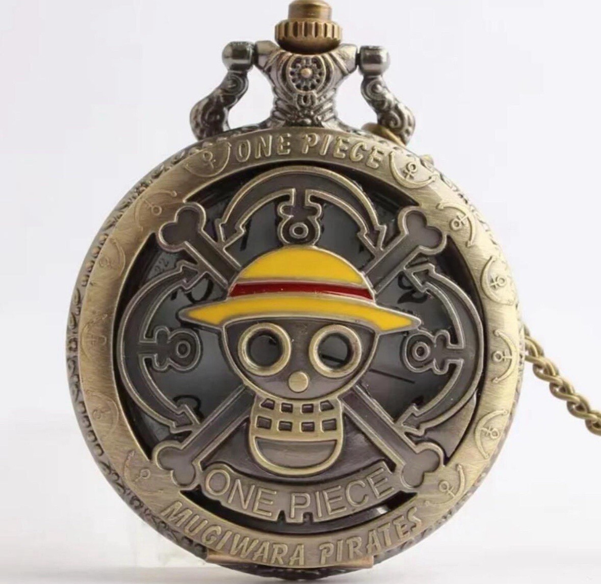 One Piece Pocket Watch – Straw Hat Pirates – Monkey D Luffy – Anime Steam Punk