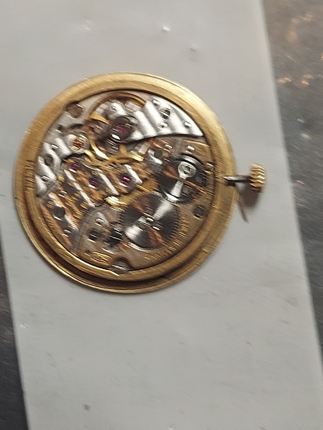 Patek Philippe 18k Yellow Gold Dial,hands And Crown 18 Jewels Manual Cal 175…