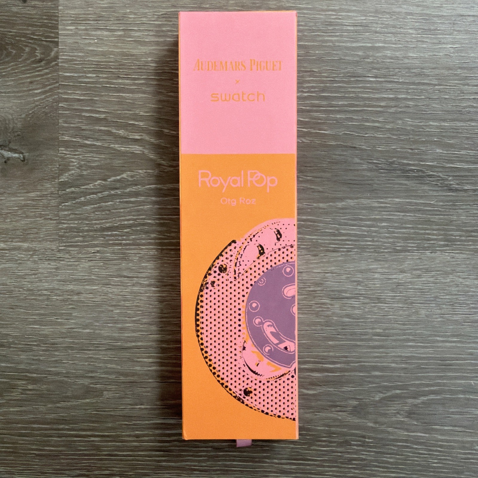 Swatch x AP pink and yellow colored watch Brand New