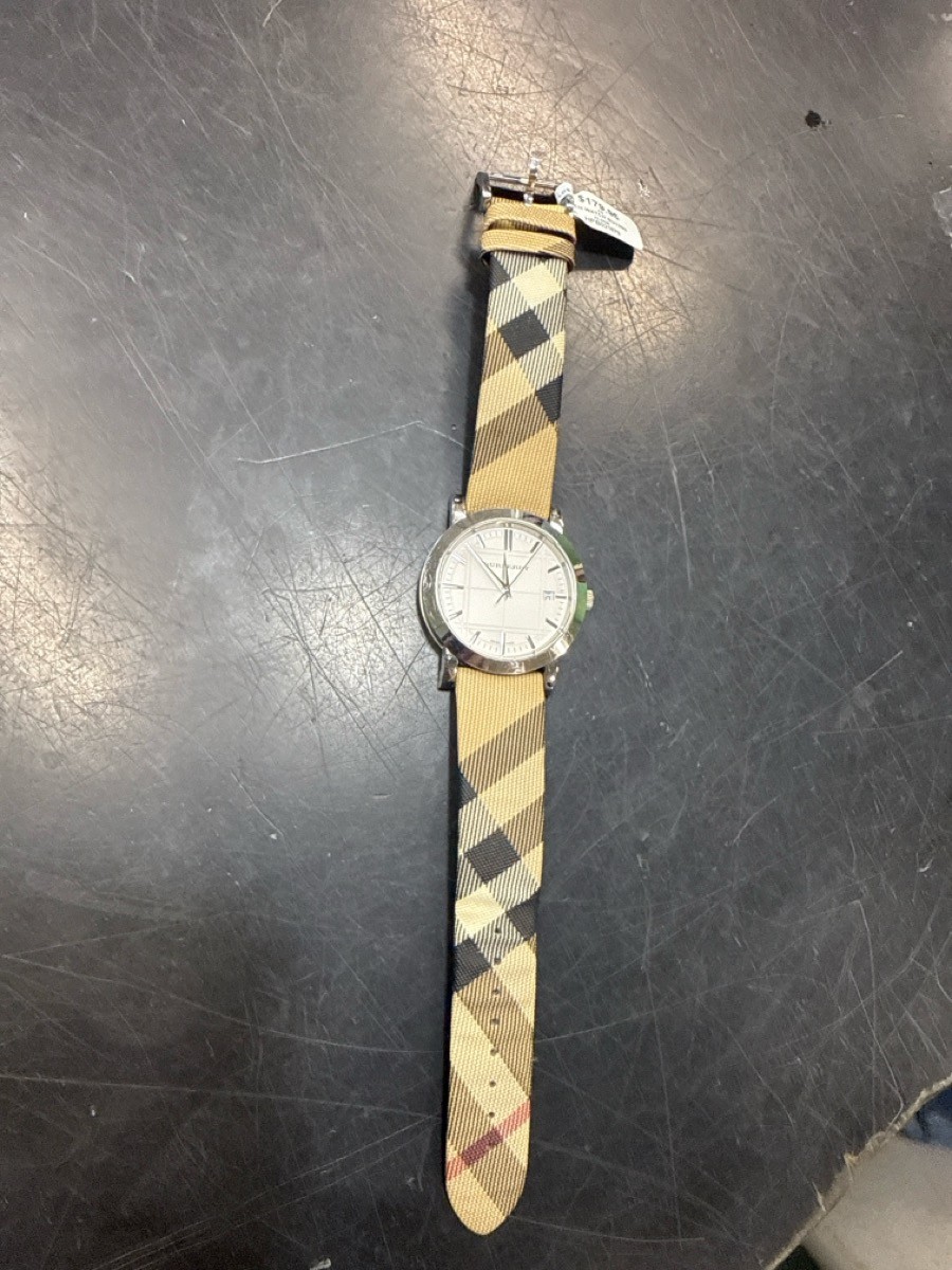 BURBERRY THE CITY WRISTWATCH BU1390 BROWN LEATHER BAND 50MM CLASSIC (HPB021879)