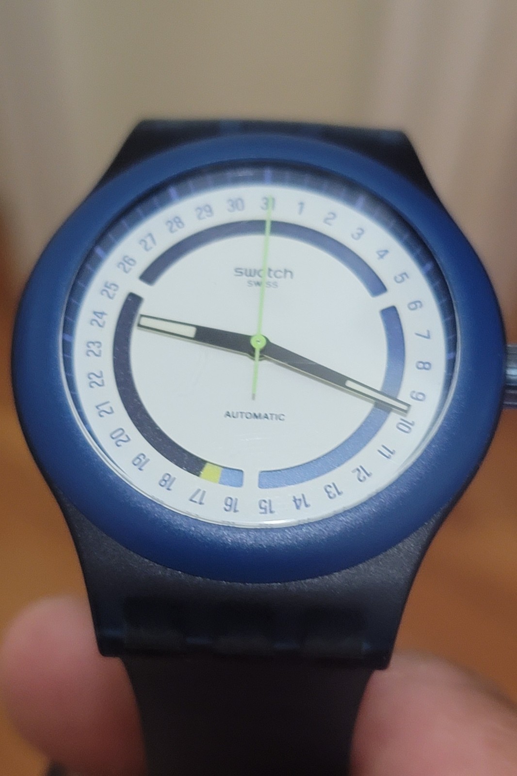 Swatch Sistem51 Hodinkee Stoplight Neon Remix
