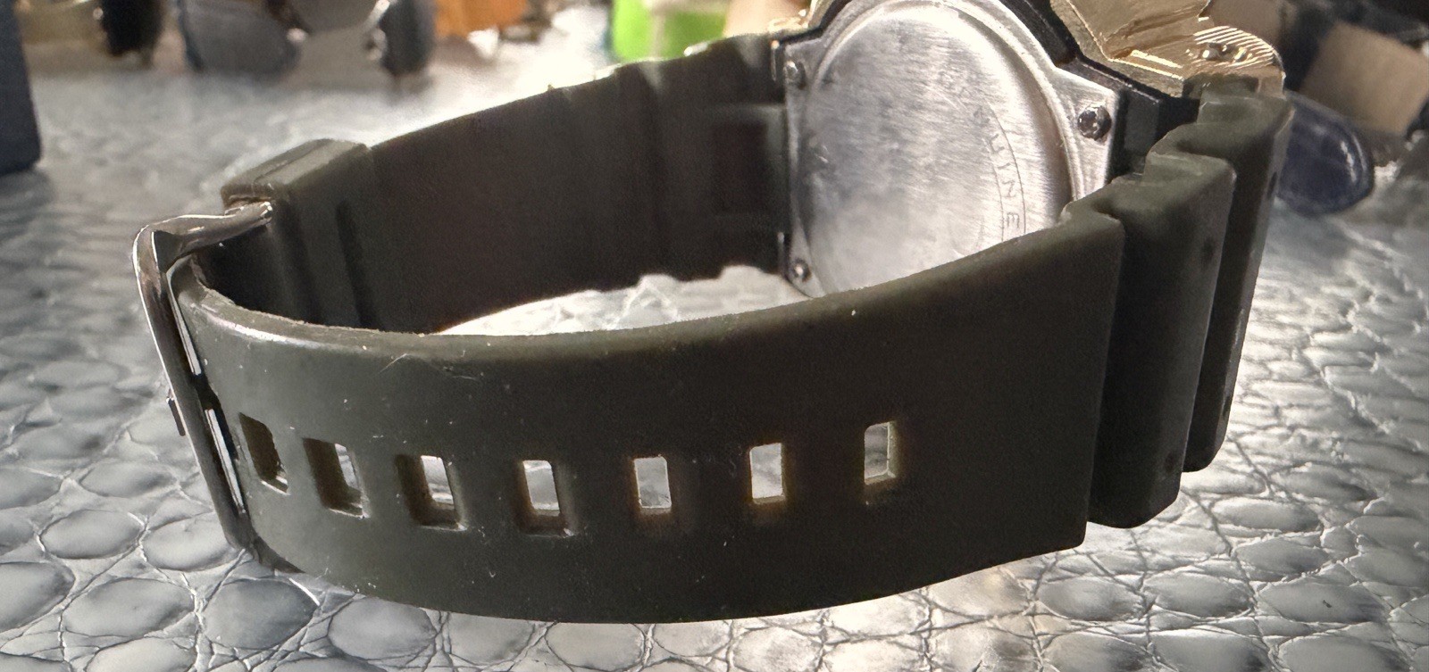 King Master Digital Green Diamond Shock Watch