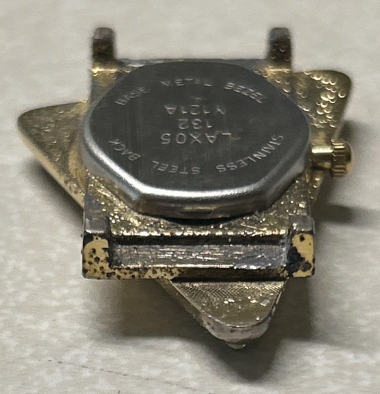 Vintage Rare! Triangular L. A. Express Watch Space Age New Battery Runs! No Band