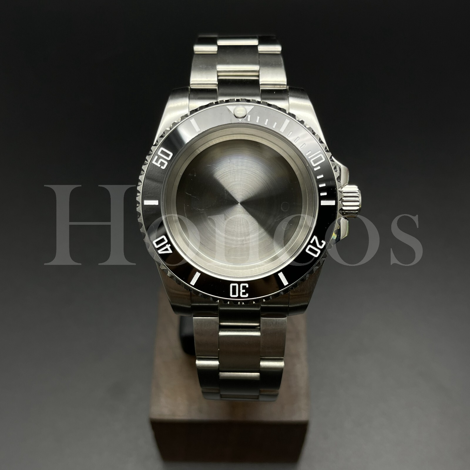 Custom Made MODS Watch Case and Bracelet Fits for NH34/35 Movement Silver BLK/WT