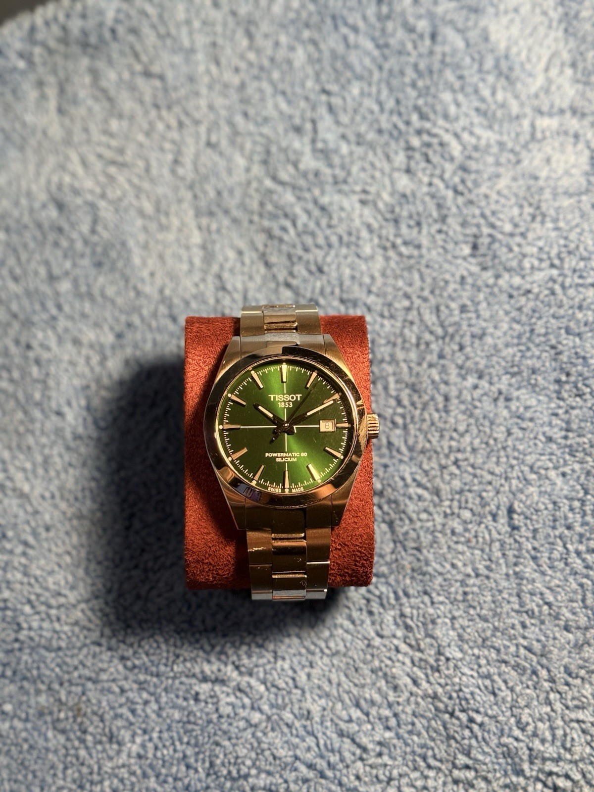 Tissot Gentleman Powermatic 80 Silicium Automatic Green Dial Men’s Watch