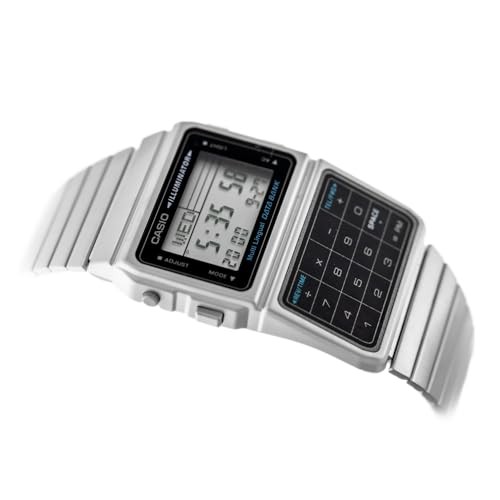 CASIO Data Bank DBC-611-1DF Calculator Watch Silver Vintage Retro Japan Y860861
