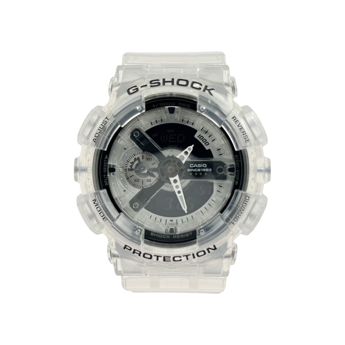 CASIO G SHOCK GA 114RX 7AJR 40th Anniversary Clear Remix Skeleton with Box and M