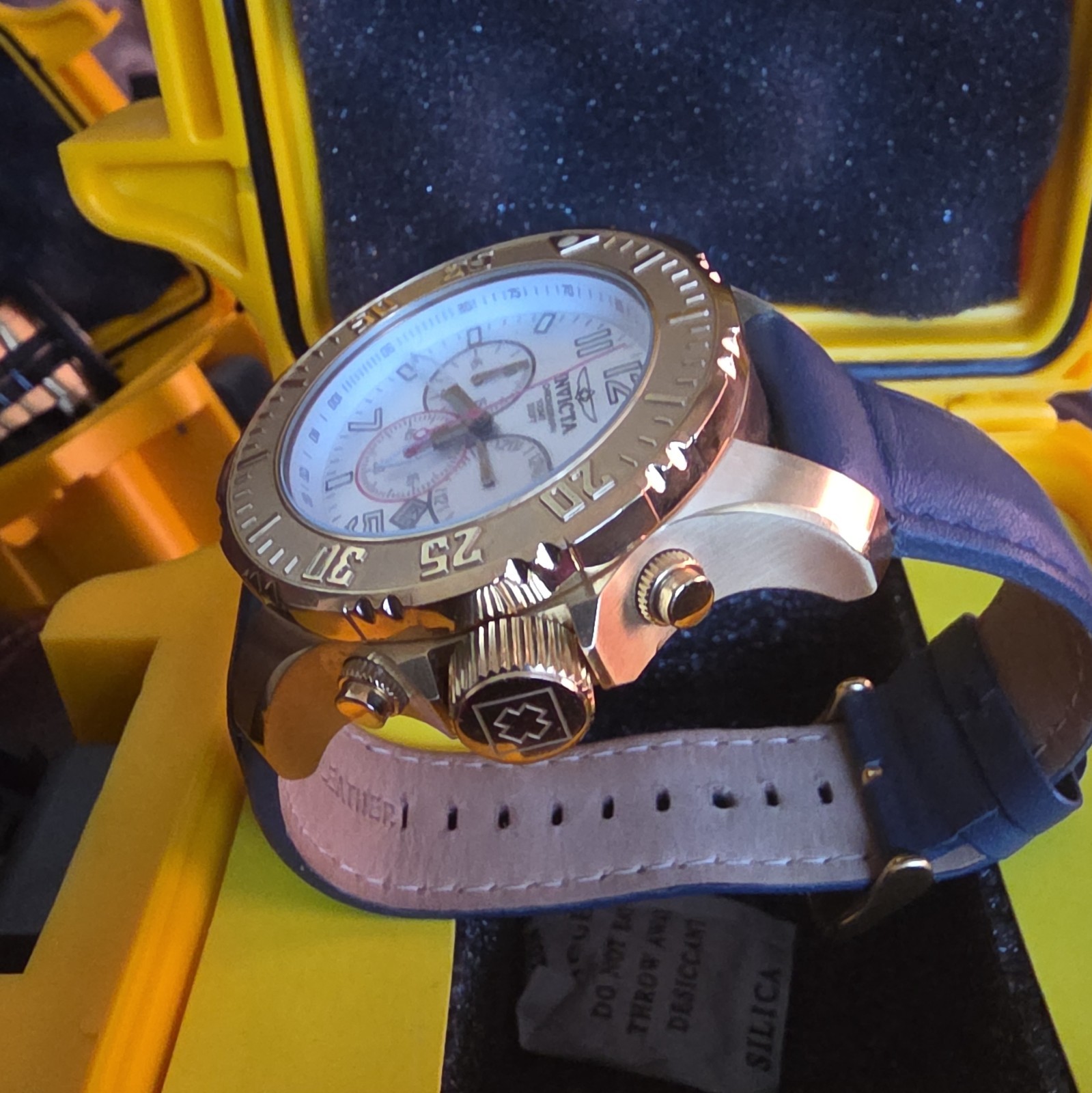 Invicta Men’s II Collection Sport Chronograph features a prominent 50mm