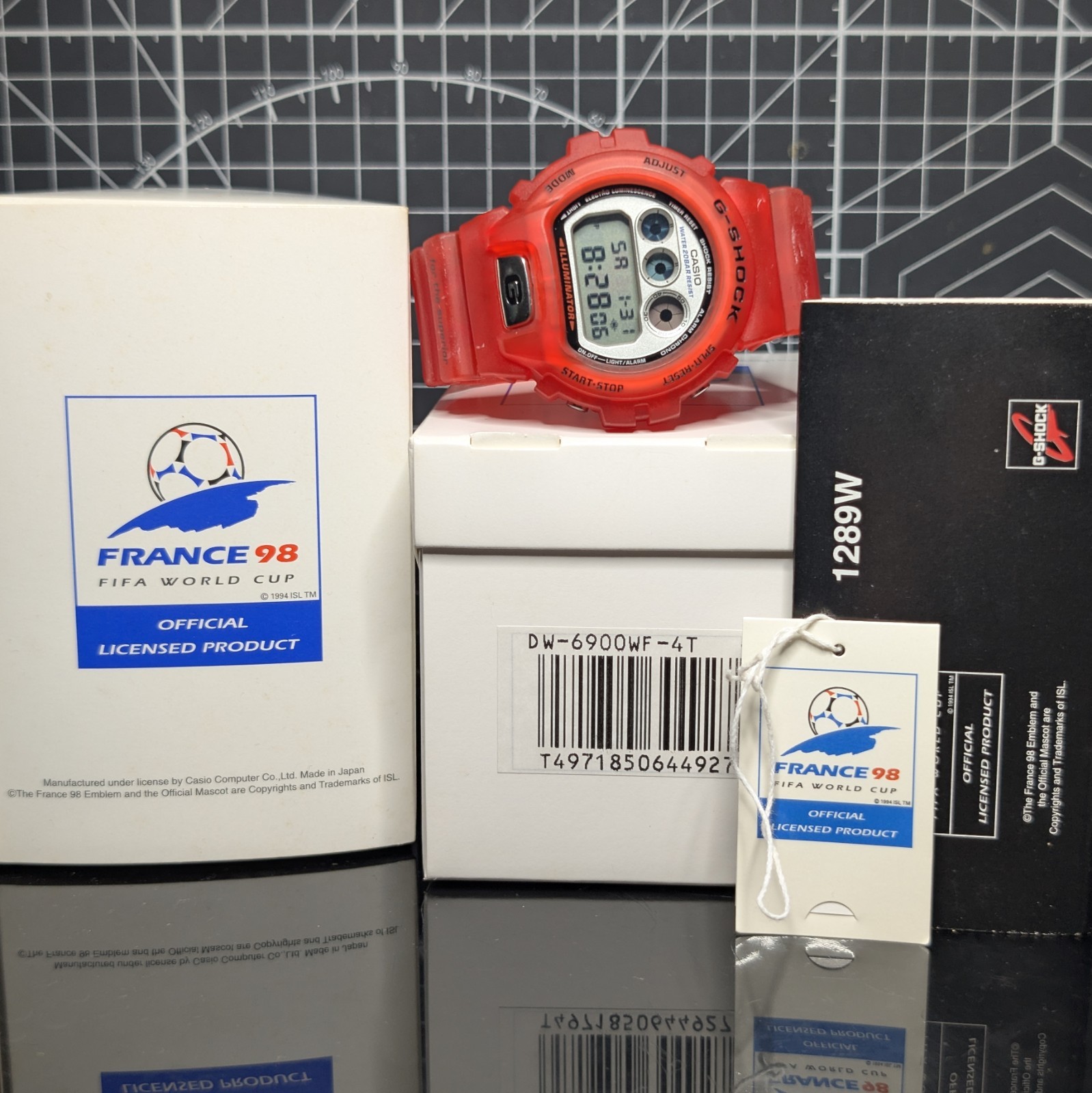 Casio G-Shock FIFA DW-6900 World Cup Red Skeleton Limited Edition DW-6900WF-4T