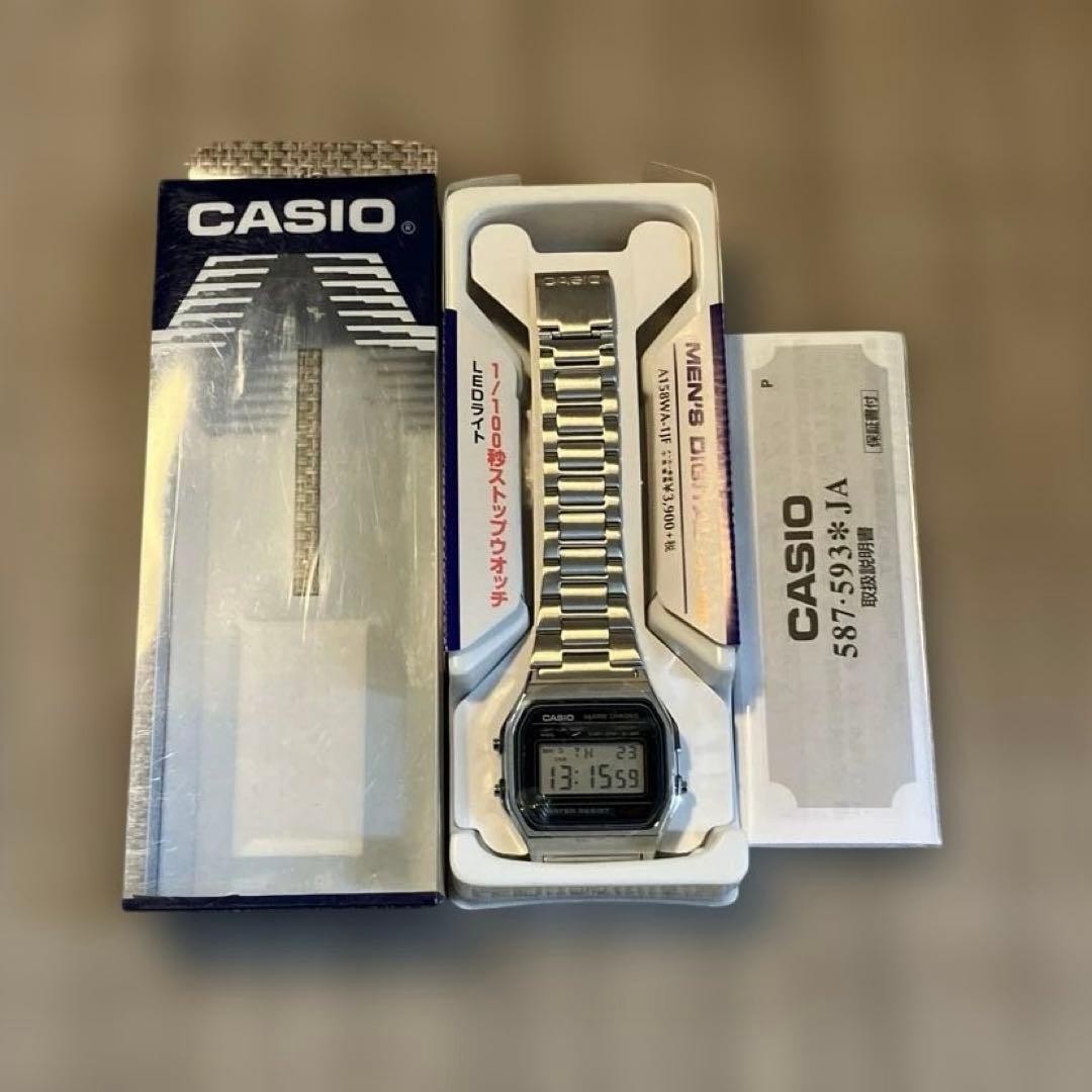 CASIO A158WA-1JF Digital Watch (Main Unit)