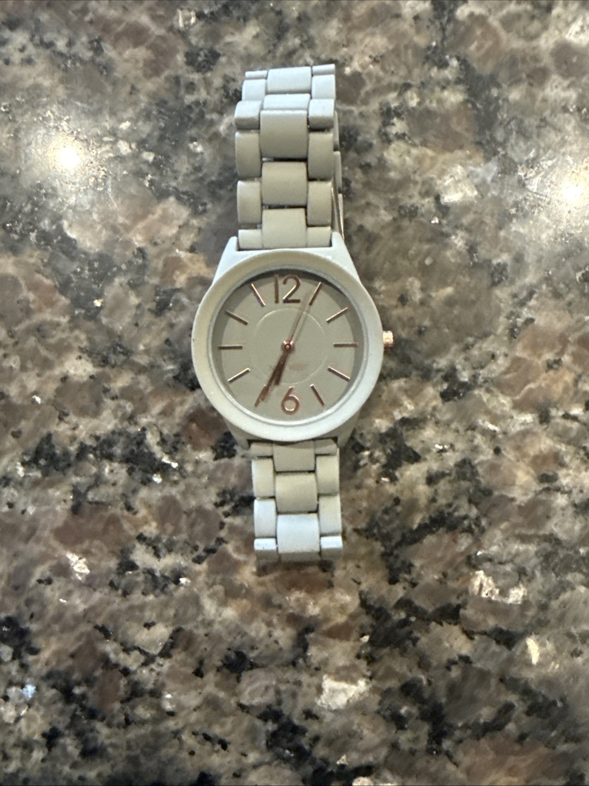 Nine West Grey Women’s Rubber Silicone Band Watch