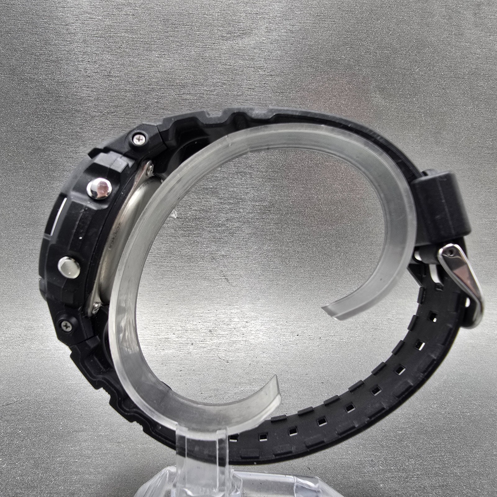 Casio G-Shock AWG-M100 Watch Men 47mm Black Silver Alarm Chrono Solar Works