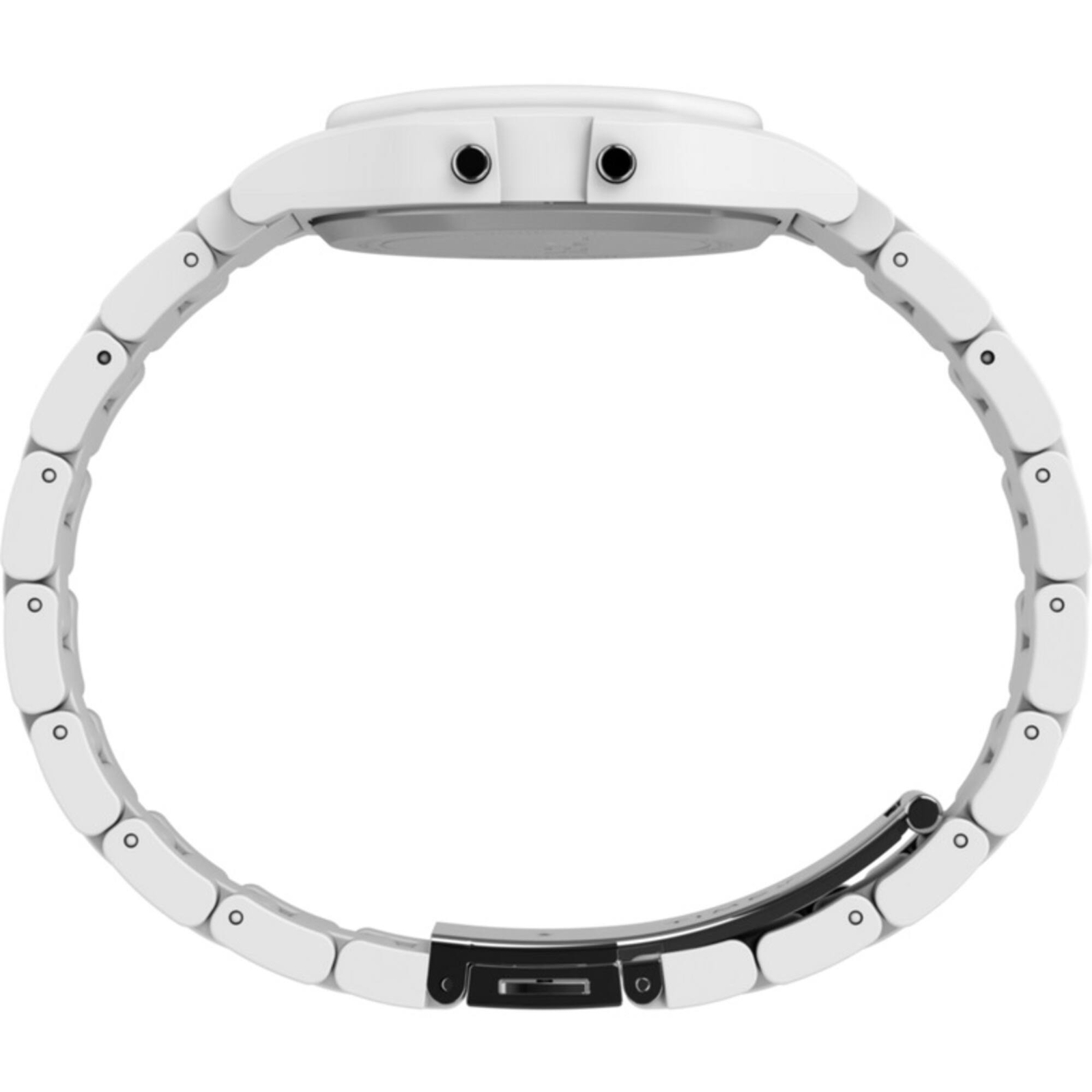 Timex Unisex Watch 80 Digital Dial White Plastic Case Resin Bracelet TW2V20100