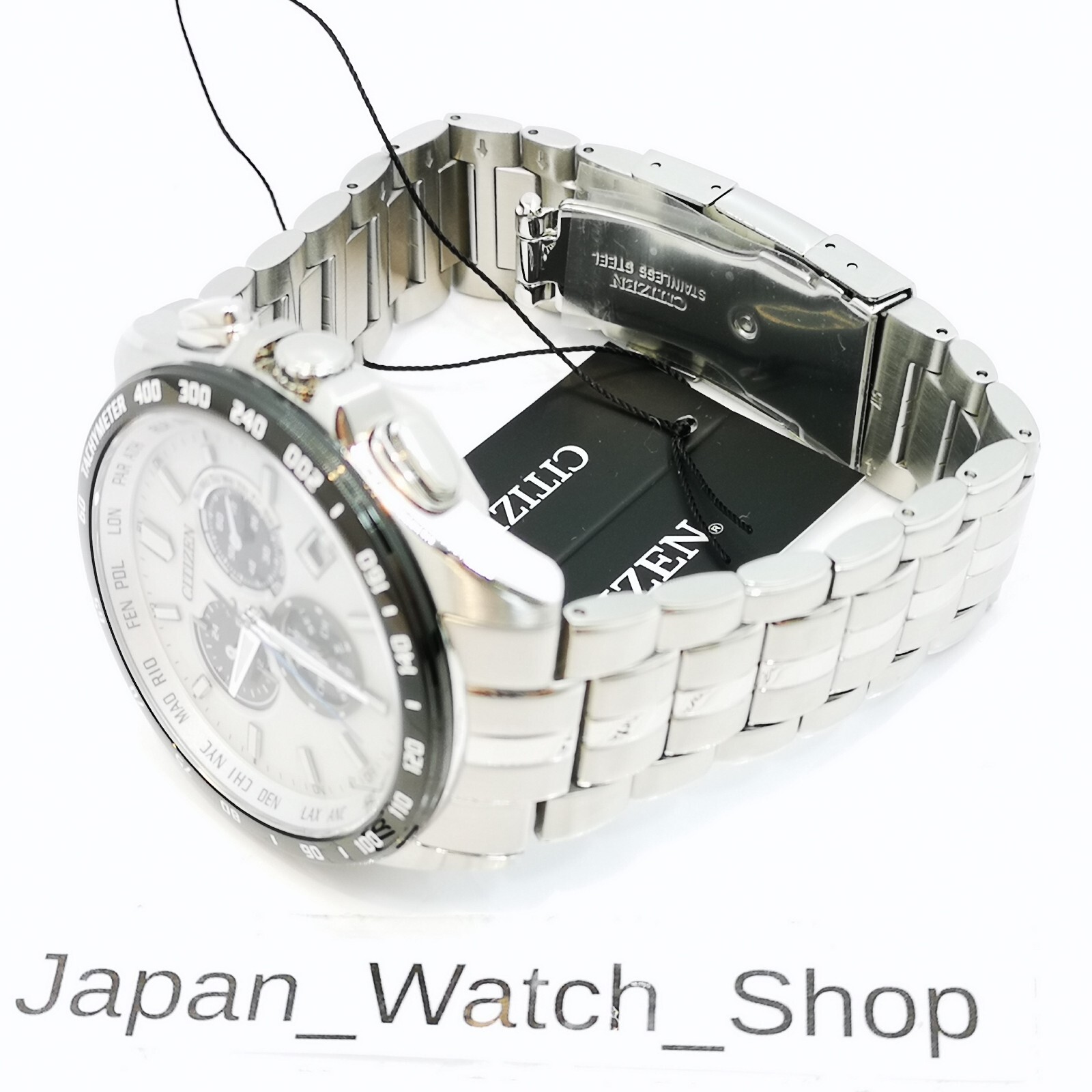 CITIZEN Collection Eco-Drive CB5874-90A White Solar Radio Men’s Watch New in Box