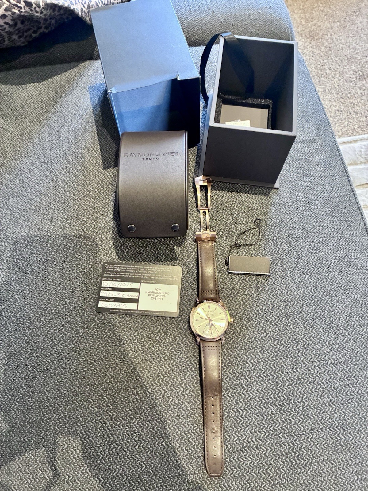 Raymond Weil Freelancer Complete Calendar 40mm Dune Dial Full Set Box & Papers