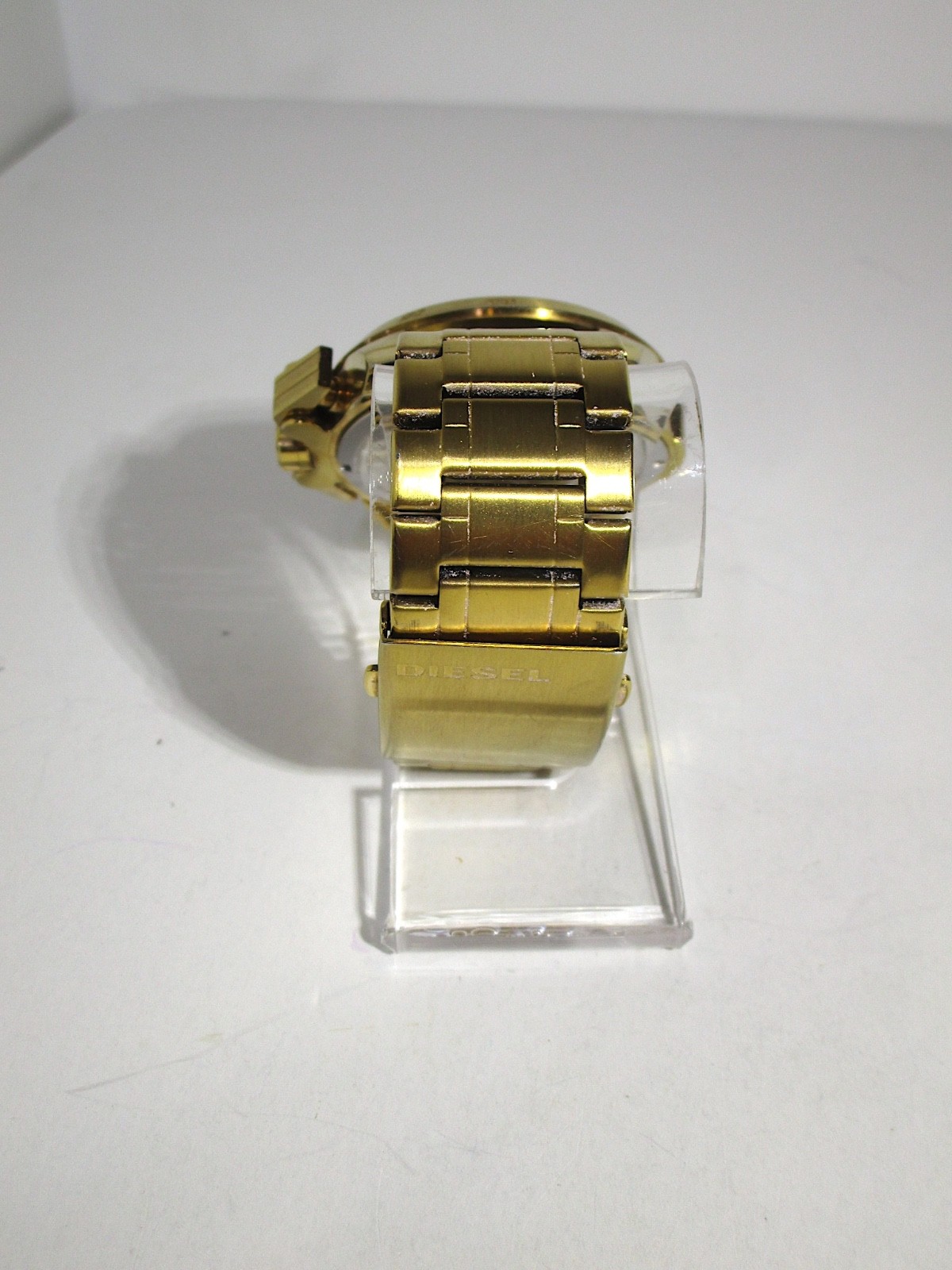 Diesel Ironside Chronograph Gold Dial Mens Watch DZ-4377 Stainless Steel 5 Bar