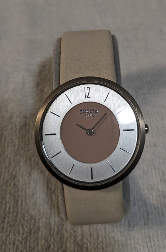 WOMEN’S BOCCIA TITANIUM WATCH