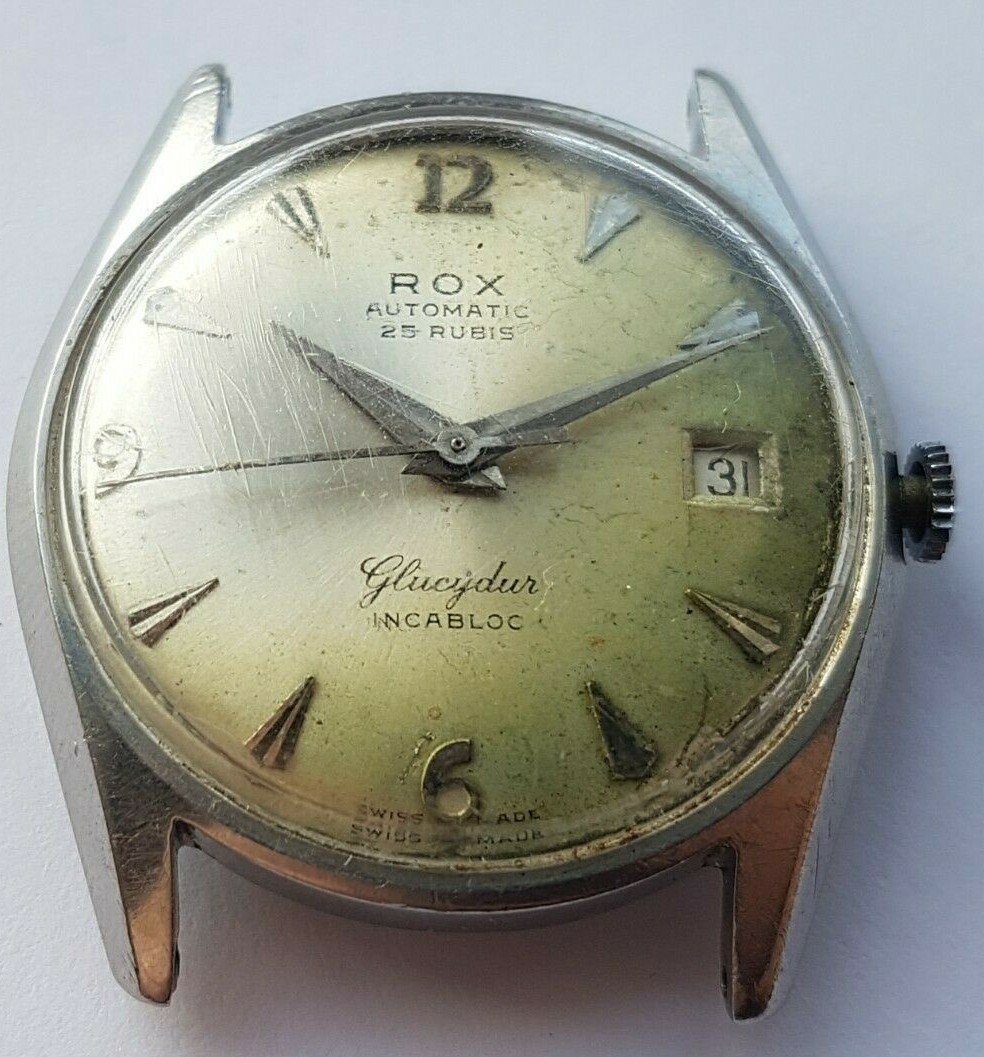 Rox Automatic Glucydur caliber ETA 2452 – Vintage watch – stainless steel