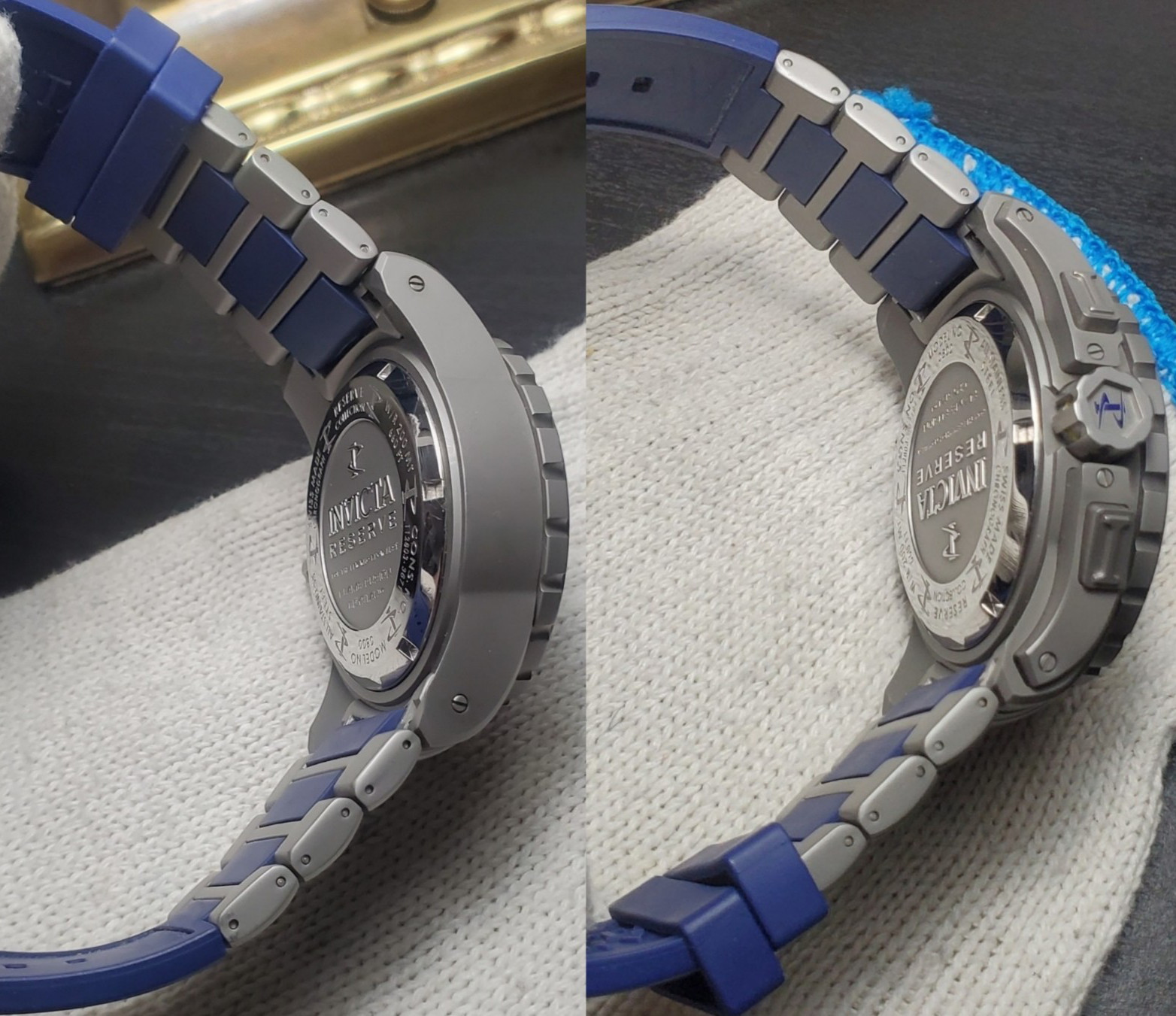 INVICTA RESERVE DIVER LEVIATHAN 0800 STAINLESS 200M 52mm MEN’S WATCH GRAY BLUE