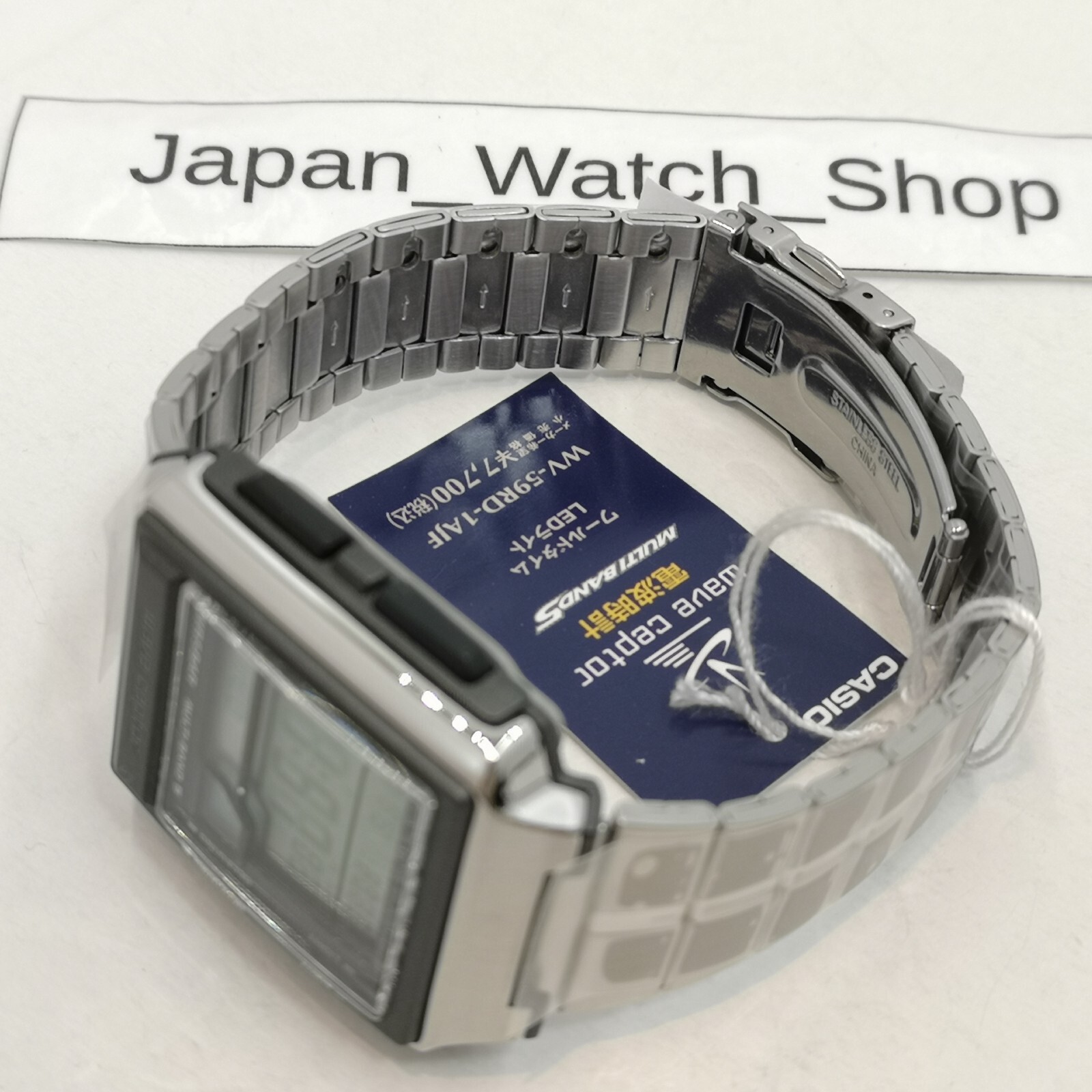 CASIO WAVE CEPTOR WV-59RD-1AJF Black Silver Illuminator Men’s Watch New in Box
