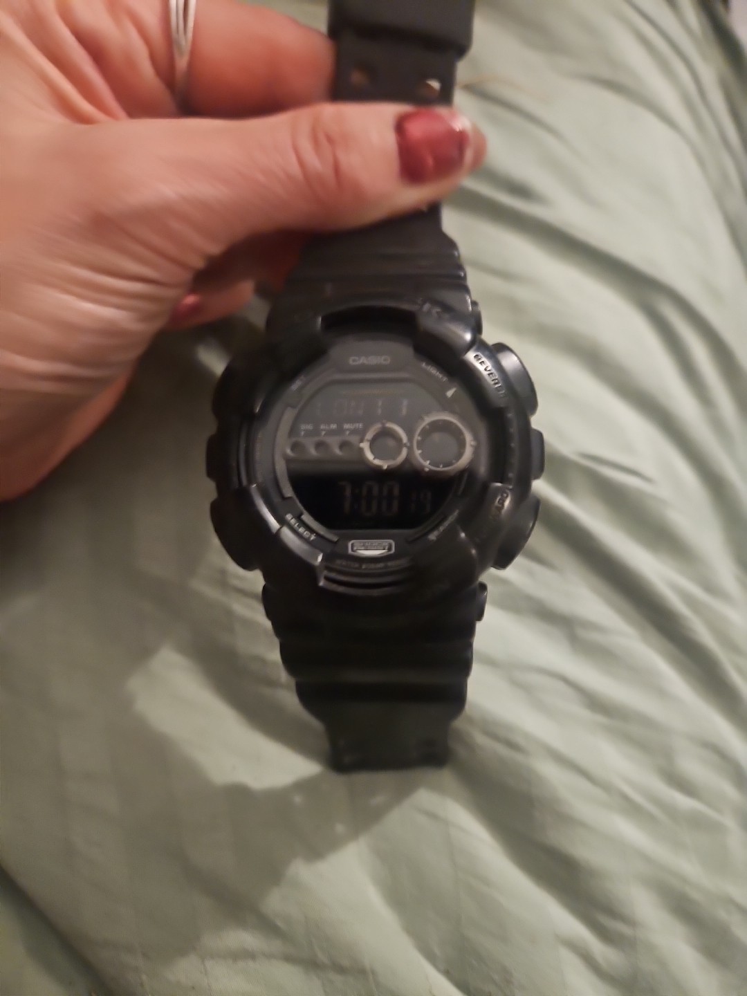 Casio G-Shock GD-100-1 Shock & Water Resistant Digital Military Men’s Works