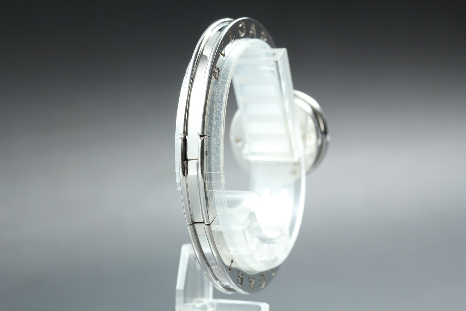 Boxed BVLGARI B.zero1 BZ22S 22mm 12P Diamond SS Band Womens Vintage Quartz Watch