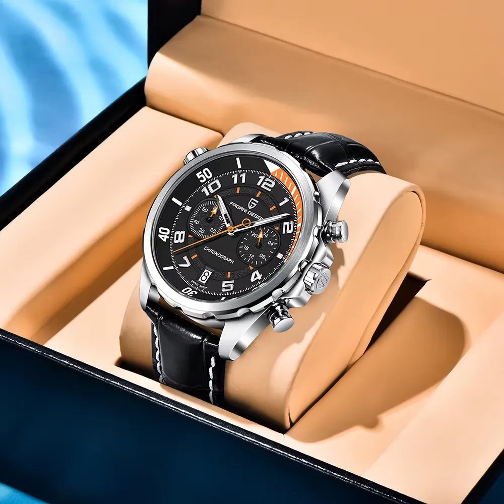 Pagani Design PD-1811 Blue Leather Automatic Men’s Watch
